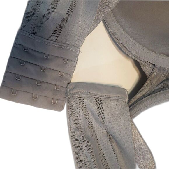 Paramour Grey Satin Mesh Seamless Underwired Bra 42DD - Picture 9 of 9